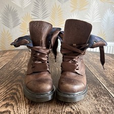 Dr Martens Triumph Aimilita 1914 floral lining brown tropical boots UK4 