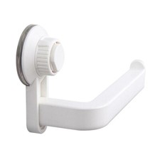 Toilet Roll Holder Stand Tissue Suction Cup Wall Mounted Bathroom Towel Storage