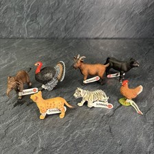 Schleich Bundle of new animals x 7 turkey chicken elephant etc rare Xmas gift 