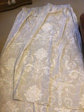 Laura Ashley Josette Dove Grey Lined Curtains. 85” Drop