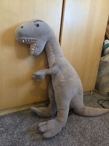 Large plush dinosaur grey - large,