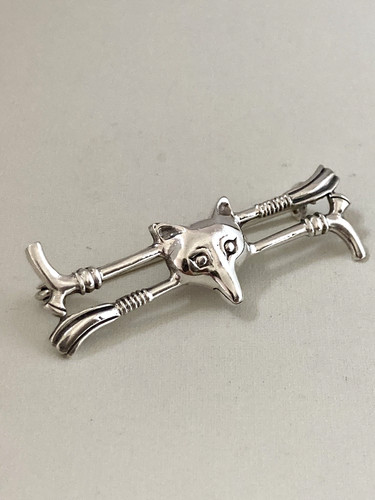 Vintage sterling silver riding - silver,