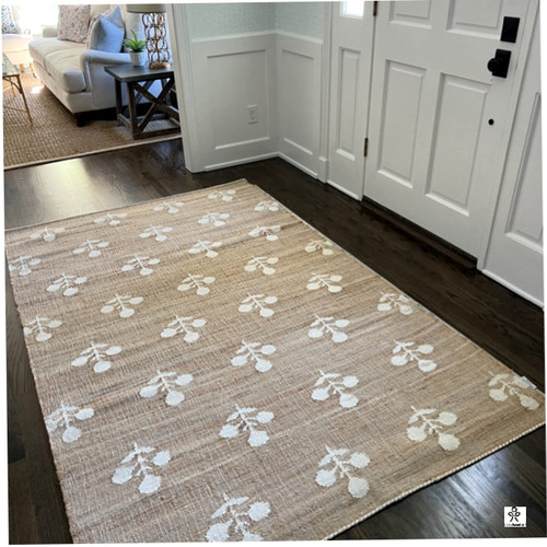 Handmade floral motifs wool - floral,