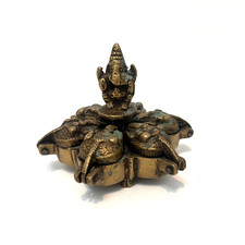 Indian Brass Kumkum Box For