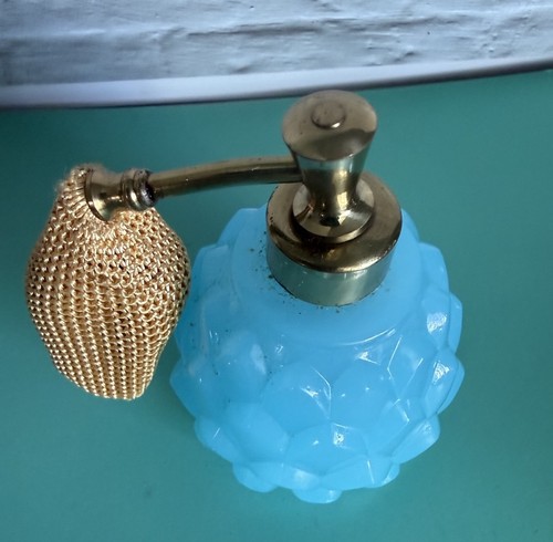 Vintage art ice blue glass - art,