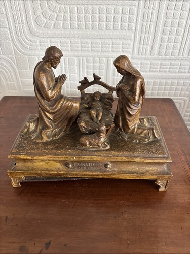 Antique french nativity scene - antique,