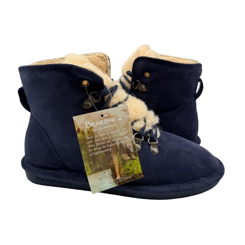Bearpaw suede lace boots - suede, up