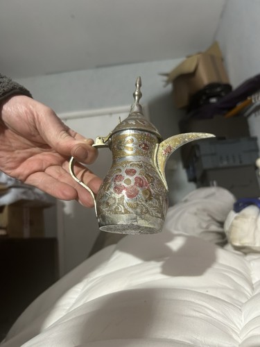 Ornate arabic coffee pot - arabic,
