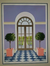 MICK DURRANT (b. 1950) Original SIGNED 17Color Screenprint FORMAL GARDENS Ltd Ed