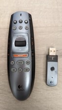 Logitech Media Remote Control R-RD8 P/N 866150-0000 LZ535AI with USB Receiver
