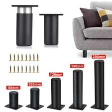 4x Metal Legs Furniture Feet for Sofa Beds Chairs Stools Cabinet 8/10/12/15/20cm