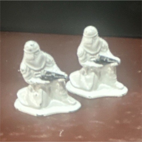 Metal soldier figurines white - soldier,