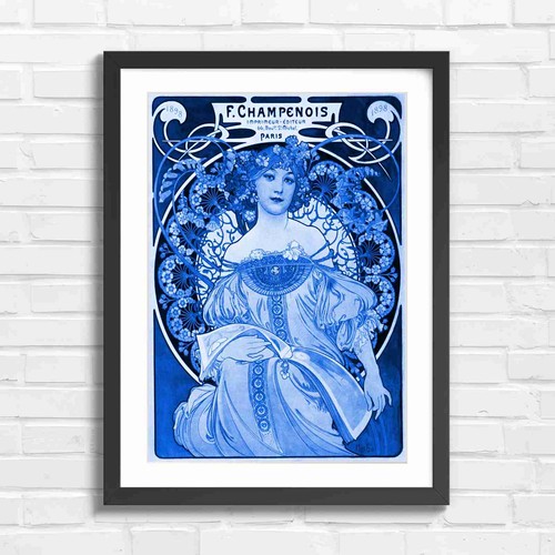 Art nouveau woman floral - nouveau,