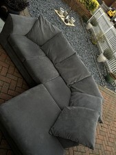 Grey L Shape Corner Sofa. Scs