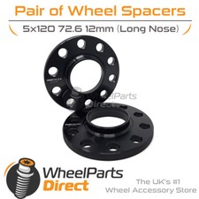 Wheel Spacers (2) Black 5x120
