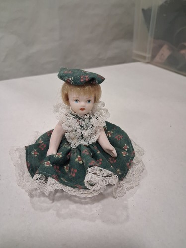 Vintage porcelain doll in - porcelain,