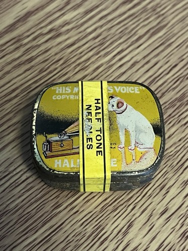 Gramophone needles sealed tin - needles,