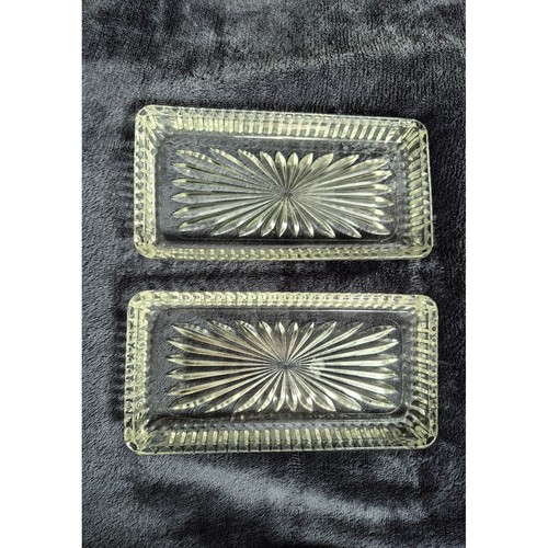 Vintage clear pressed glass - vintage,
