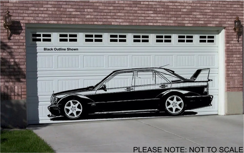 Mercedes 190e cosworth - mercedes, wall