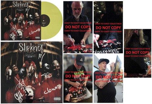 Slipknot band signed album - slipknot,