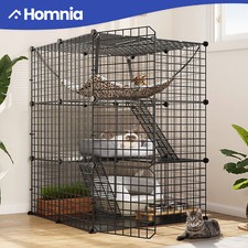 3 Tier 28" x 41" Cat Cage / Rabbit Hutch / Ferret Playpen w FREE Hammock