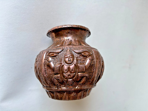 Antique indian copper diety - antique,