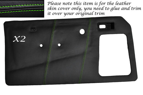 Green stitch front door - stitch, 2x