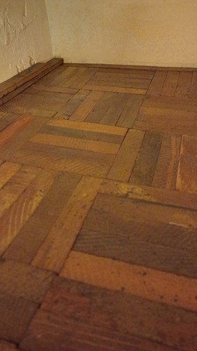 Teak parquet flooring - teak,
