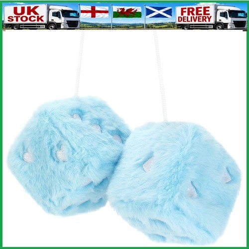 Pair fuzzy dice for car - pair, 3''