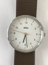 Braun gents classic watch - white dial and Brown Leather strap