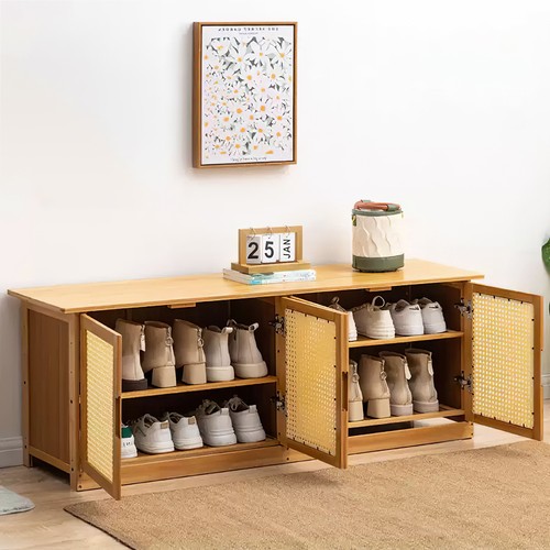 Wooden shoe cabinet storage - wooden,