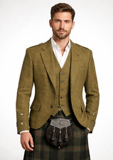 Men olive green tweed - green,