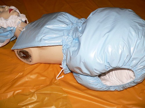 Pvc diaper pants - with, bib