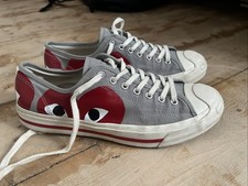 COMME DES GARCONS PLAY X Converse Jack Purcell Low Top Trainers Uk 9