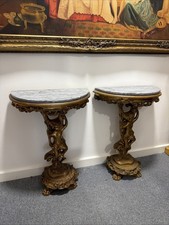 Rare Pair of Gilt Cherub