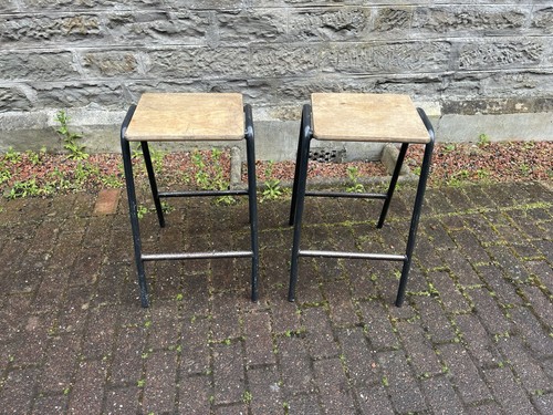 Vintage retro stools pair - vintage,