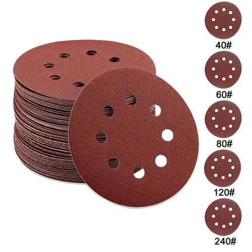 125pcs 8 hole sanding - 5",