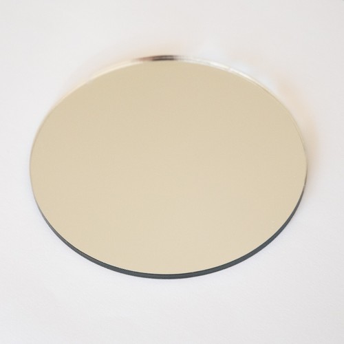 Circle silver mirror - silver,