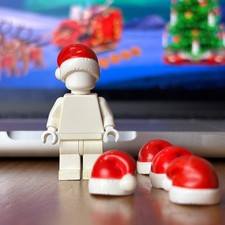 Lego® Santa Claus Hat Christmas Accessory 🎄 Festive Minifigure Prop Genuine