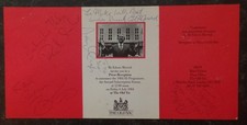 Autographed Old Vic Theatre invitation 1984 Prunella Scales, Timothy West, etc.