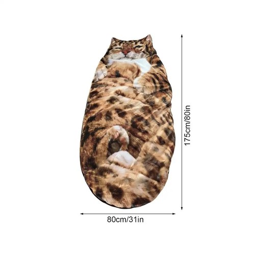 Cat shape adult sleeping bag - shape,