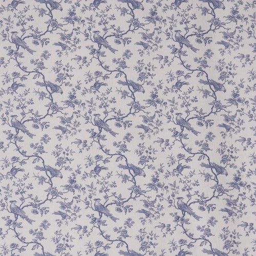 Isabelle bird toile mini blue - bird,