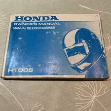 HONDA H100S & H100SII 1988