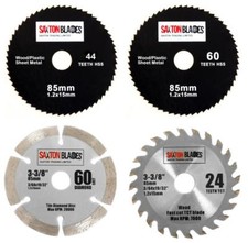 Saxton 85mm TCT Tile Circular Saw Blades for Worx Worxsaw Bosch Makita Pack B