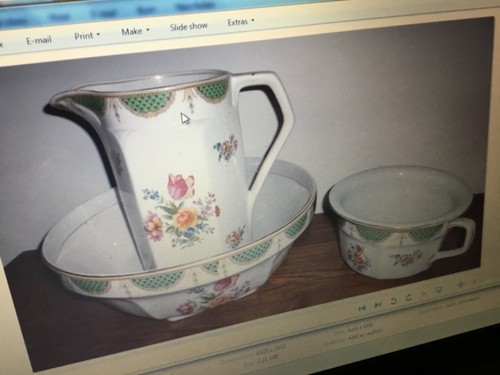 Victorian wash basin set - basin,