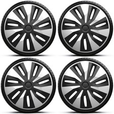 Wheel Trims 15" Black & Silver