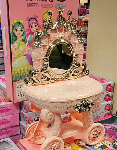 Pink princess dressing table - princess,