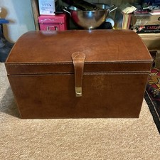 Small Leather? Trunk With Handles