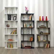 Wooden S-Shaped Bookcase