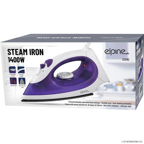 1400w steam electric iron - 1400w, non